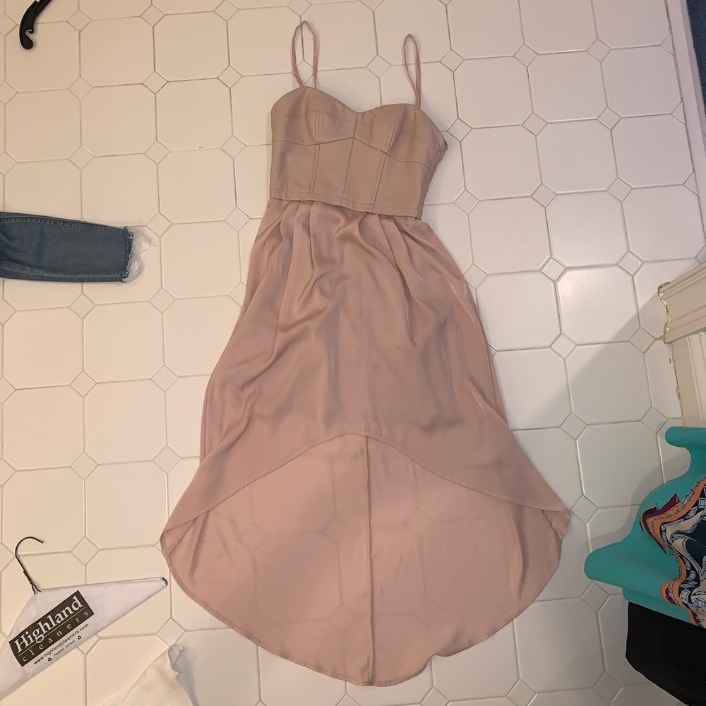 Blush midi dress